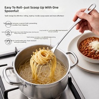 Cuillère à pâtes et soupe personnalisée, écumoire, spatule, spatule ajourée, ustensiles de cuisine en acier inoxydable 201