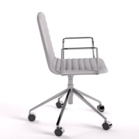 Chaise de bureau en maille et cuir PU avec accoudoirs fixes, inclinable et réglable en hauteur pour la maison et le bureau de direction