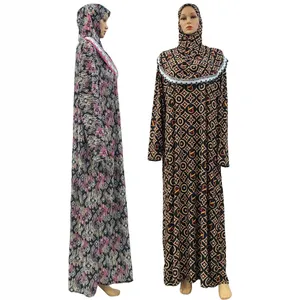 Sarah ONE Piece Jilbab Long Sleeve Silky Soft Abaya Muslim Women Ladies Regular Lace Hijab Maxi Dress Abaya Robe Dubai Hot Model