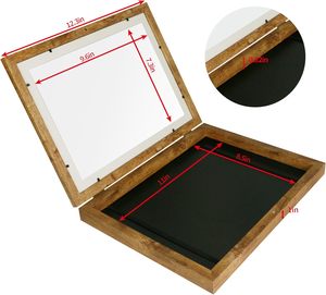 Kids MDF Photo <b>Frames</b> for Artwork Changeable A3 & A5 Flip <b>Frames</b> 8x10 Size for Children's 3D Art Crafts and Drawings - Product Image 2