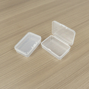 Plastic <b>Storage</b> <b>Box</b> Rectangle 9.5 X 6.5 X 2.6 Cm Transparent Covered Jewelry <b>Box</b> <b>Small</b> Parts Organizer Container - Product Image 2