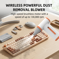 Koofex Nouveau Ventilateur Portable Sans Fil Haute Puissance pour Élimination des Débris, Masseur de Tête et Sèche-Cheveux à Moteur Brushless