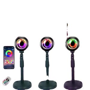 Lámpara de Proyección de Atardecer al por Mayor, Rotación de 180 Grados, Carga USB, Proyector LED Moderno de Aluminio para Uso en Hoteles - Product Image 1