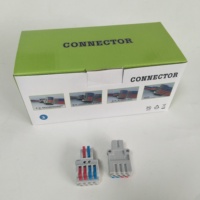 2-in-4 Mini Schnellverbinder aus Kupfer, 600V, vernickelte Klemmen für 0,8-4mm² Industrieverkabelung