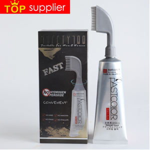 Venta al por mayor Uso en el hogar Perfume Black Hair Color Cream FastColor Hair Dye Peine - Product Image 5