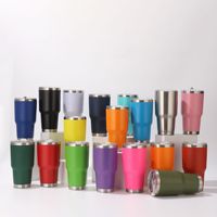 Gobelet isotherme de Noël personnalisé avec logo, 20 oz, 30 oz, tasse à café et à eau de voyage, thermos en acier inoxydable avec couvercle