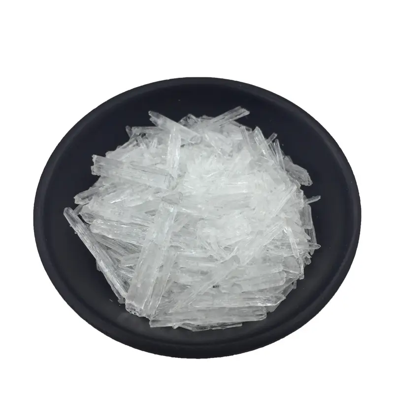 Cristal de mentol 100% puro mais vendido com amostra grátis de cristais de mentol puro em estoque CAS 89-78-1