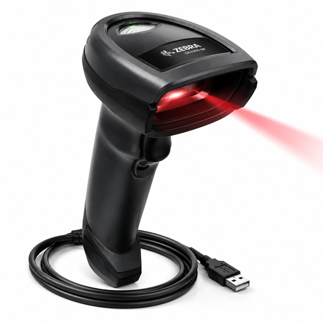 Zebra DS4308-SR Handheld 2D Barcode Scanner USB Wired Omnidirectional QR Code Reader for Retail Warehouse POS System