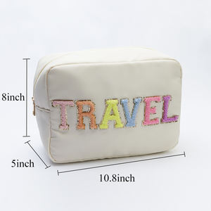 Broderie demoiselle d'honneur dame fille femmes stockage sacs de toilette fermeture éclair pochette de voyage maquillage organisateur étanche Nylon sacs à cosmétiques - Product Image 6