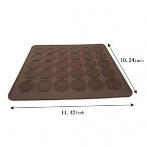 30 Operture Round Heat Resistant Macaron <b>Silicone</b> <b>Baking</b> Mat Wholesale Macaron Mat - Product Image 5