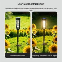 Lampe murale solaire LED transfrontalière à détecteur de mouvement, étanche pour extérieur, style pastoral, pour cour, lampe d'ambiance, lumière décorative pour jardin et pelouse