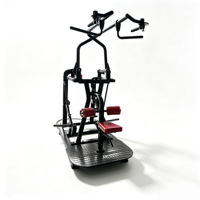 Machine de musculation commerciale chinoise à poignée large pour tirage latéral, entraînement de la force dorsale, construction en acier, sécurité pour les salles de sport