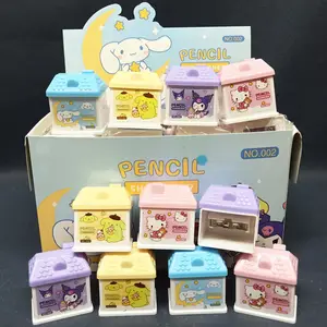 Mới Sanrio văn phòng phẩm Sanrio thước chỉnh băng Sanrio trang trí đệm không khí Lược bút chì mài kuromi lớp học điều