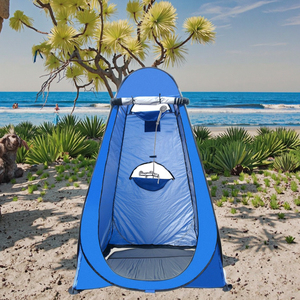 Doccia da Campeggio Pieghevole, Tenda Leggera e Portatile, Spogliatoio Automatico da Spiaggia, Toilette Mobile - Product Image 1