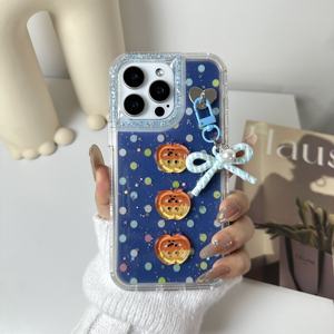 เคสโทรศัพท์แบบมีโบว์กลิตเตอร์อีพ็อกซี่ 360 องศา สำหรับ Oppo A6 X 5G A6 Pro 4G Realme 14 5G Realme Note <span class=keywords><strong>70</strong></span> 4G - Product Image 2