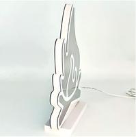 Enseigne lumineuse LED personnalisée en forme de flamme, effet miroir infini, étanche IP42, alimentée par USB, pour taxis, festivals, directement fournie par la Chine