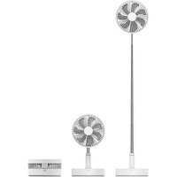 Ventilateur sur pied pliable télescopique rechargeable portable, hauteur réglable pour la maison, le camping en plein air, l'utilisation en voiture, charge de la batterie, excellent