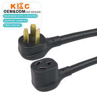Câble de charge NEMA 10-30P 10AWG pour VR/Fourneau/Véhicule Électrique avec gaine en PVC, fil SJTW, 125V 30A, options de longueur 1FT/6FT/10FT/15FT