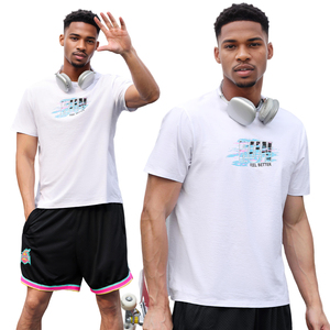 T-shirt de sport respirant à manches courtes pour homme, 79% nylon, 9% polyester, 12% élasthanne, séchage rapide, tissu mesh, t-shirt de sport absorbant la transpiration - Product Image 3