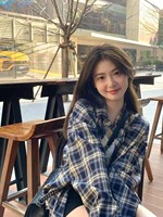 Kemeja Kotak-kotak Wanita Lengan Panjang Longgar Kancing Depan Kasual Oversize Bahu Jatuh Ujung Melengkung Multi Warna Atasan Blus