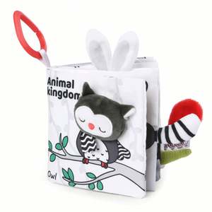 3D Touch and Feel High Contrast Cloth <b>Book</b> Soft <b>Sensory</b> Crinkle <b>Book</b> for Baby 0-12 Months - Product Image 1