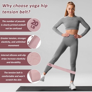 Bandas de Resistencia para Glúteos de Tela Antideslizante para Hacer Ejercicio, Bandas Elásticas de Ejercicio, Banda de Entrenamiento para Mujeres y Hombres, Fitness, Gimnasio en Casa - Product Image 3