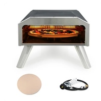 Nouveau four à pizza électrique rotatif automatique mini, en acier inoxydable, portable, haute productivité, pour usage domestique et commercial
