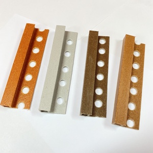 Gỗ Nhựa Trang Trí Tường Gạch Gốm Bên Ngoài Góc Cạnh PVC Tile <span class=keywords><strong>Trim</strong></span> - Product Image 3