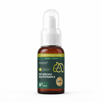 Complexe de vitamines B liquide pour animaux de compagnie B1 B2 B6 B12 Niacine Taurine pour soutenir la santé de la peau et du pelage des chiens et des chats