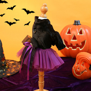 Suministros <span class=keywords><strong>para</strong></span> mascotas Ropa <span class=keywords><strong>de</strong></span> Halloween en stock Disfraces <span class=keywords><strong>de</strong></span> perros y gatos Pequeña <span class=keywords><strong>bruja</strong></span> Lindos vestidos <span class=keywords><strong>de</strong></span> novia <span class=keywords><strong>para</strong></span> mascotas - Product Image 5