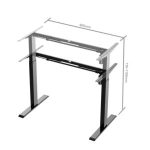 Cadre de bureau électrique assis-debout au design moderne, réglable en hauteur, en vente - Product Image 2