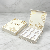 Caja de Cosméticos de Papel de Arte de Lujo Personalizada para Set de Gel, Esmalte de Uñas y Aceite para el Cuidado de la Piel, con Logotipo Impreso e Inserto Protector