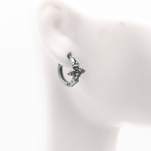 Pendientes con clip yunnique, diseño de plumas, tachuelas geométricas de acero y titanio para mujer, joyería, accesorios de moda - Product Image 4