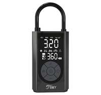 New Portable Tire Inflator Air Compressor with Battery Digital Screen Emerncy LED Light for Tire Inflation