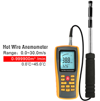 GT8911 /GM8903 Instrument de mesure anémomètre numérique vitesse du vent température testeur interface USB anémomètre vent