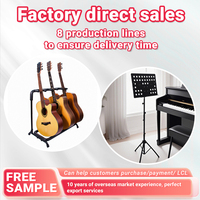 High Capacity Multi Guitar Holder Secure Grip Fits Ukulele Mandolin Banjo for Music Teacher Class