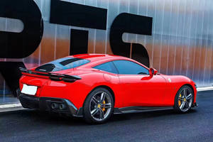 Aileron en fibre de carbone de style MSY pour <span class=keywords><strong>Ferrari</strong></span> <span class=keywords><strong>Roma</strong></span>, kit carrosserie de style MSY pour pare-chocs de voiture - Product Image 4