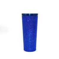Gobelet isotherme sous vide à double paroi en acier inoxydable 304 Diamond Bling 700 ml avec couvercle et paille, maintien thermique 6-12 heures