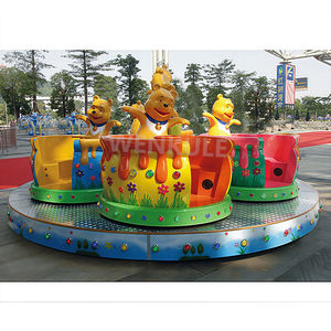 Personalizzabile 3 posti 6 posti Mini elettrico musicale con luci LED carosello, giro da fiera per la scuola materna parco giochi - Product Image 4