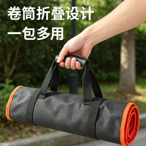 <b>Tool</b> <b>Roll</b> <b>Bag</b> With Multiple Pockets And Adjustable Strap For Electrician <b>Tool</b> Storage And Organization - Product Image 2