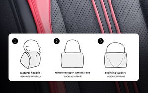 <span class=keywords><strong>Coprisedili</strong></span> <span class=keywords><strong>Auto</strong></span> Universali in Pelle PVC PU Impermeabile e Resistente, Set Completo, Accessori Sportivi per Interni <span class=keywords><strong>Auto</strong></span> - Product Image 5
