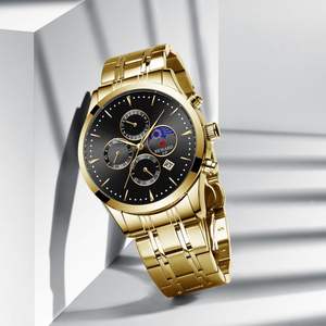 Montres à quartz pour hommes, vente chaude, luxe, <span class=keywords><strong>cadeau</strong></span> tendance, bon marché, résistantes à l'eau - Product Image 2
