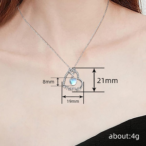 Elegante Collar con Colgante de Corazón para Mujer, Regalo del Día de la Madre, Collar para Mamá - Product Image 5