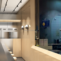 Custom Shop Design professionnel Source Factory Petit espace Comptoir de magasin de restauration rapide pour vitrine d'exposition de restauration rapide