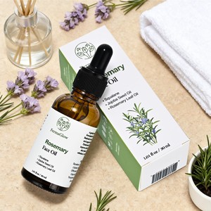自有品牌迷迭香角鲨烷荷荷巴籽面部油保湿滋养控油平滑亮肤面部油 - Product Image 5
