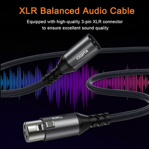 Cable de <span class=keywords><strong>audio</strong></span> de micrófono de alta calidad 3FT 6FT 10FT Cable XLR de 3 pines a XLR - Product Image 4