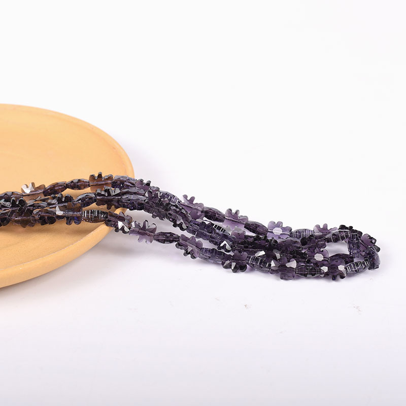 BEEFLYING 100 Perline Di Vetro A Forma Di Luna Trasparenti: Kit Misto 10 Colori Per Creazione Gioielli Fai Da Te – Bracciali, Collane, Orecchini - 2