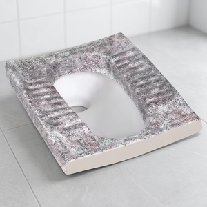 Casserole Orissa brun foncé Design moderne Toilette à squat en céramique sur pied WC avec chasse d'eau pour salle de bain Toilette à squat à chasse d'eau - Product Image 4