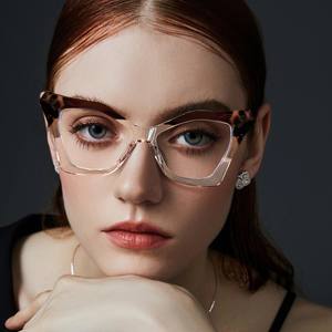 Montures de lunettes carrées TR90 87291 anti-lumière bleue, monture complète, unisexe - Product Image 5