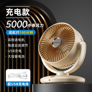 Ventilateur portable rafraîchissant pour voiture, à brume d'eau, moteur sans balais, batterie rechargeable, 5W, cinq vitesses, ultra-silencieux 29dB, en plastique - Product Image 3